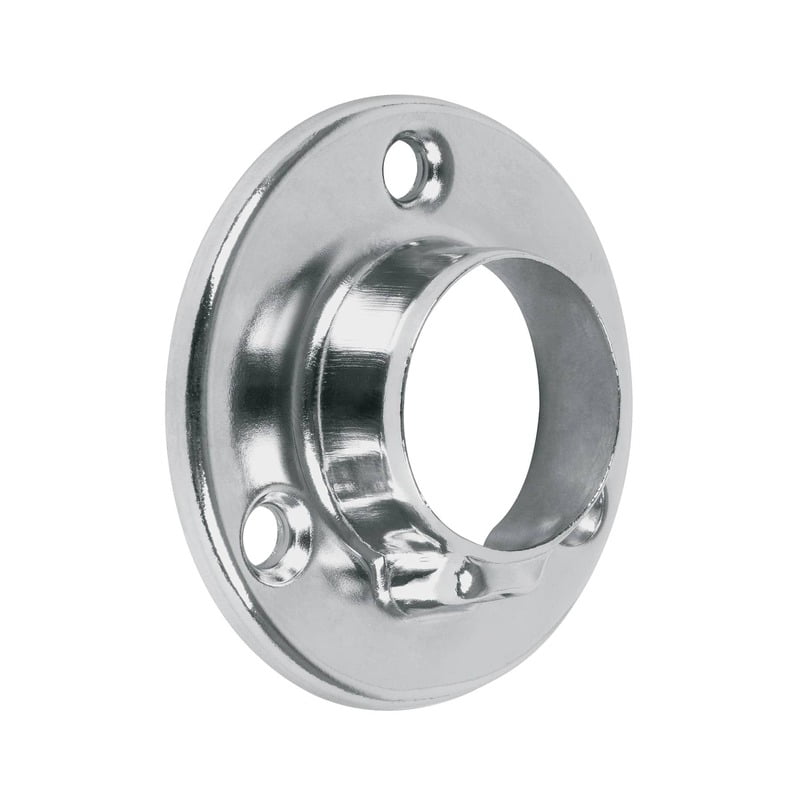 Brida cromada para tubo redondo de closet - BTR-3 / 48975 Brida cromada para tubo redondo de closet - BTR-3 / 48975