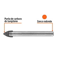 Broca para vidrio y azulejo, 1/2' - BVI-1/2 / 11705