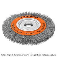 Carda alambre ondulado, 8 x 3/4' para esmeril - CA-107 / 17524 Carda alambre ondulado, 8 x 3/4' para esmeril - CA-107 / 17524