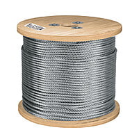 Metro de cable flexible 1/4' de acero 7x19 hilos, 300 m - CAB-1/4F3 / 48803 Metro de cable flexible 1/4' de acero 7x19 hilos, 300 m - CAB-1/4F3 / 48803
