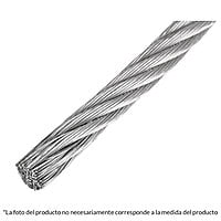 Metro de cable rígido 1/4' de acero 7x7 hilos, 75 m - CAB-1/4R / 44207 Metro de cable rígido 1/4' de acero 7x7 hilos, 75 m - CAB-1/4R / 44207