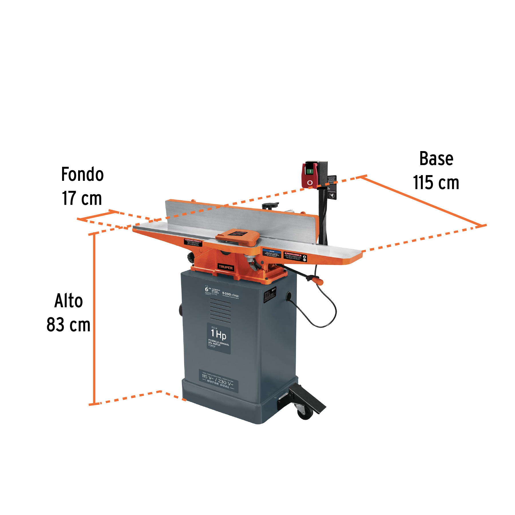 CANT-6X-2 Canteadora de 6', 1 HP Truper CANT-6X-2 Canteadora de 6', 1 HP Truper