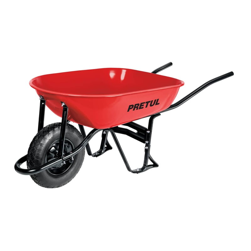Carretilla 5.5ft3,neum.ref, bastidor bipartido, roja, Pretul - CAP-50NB / 20627 Carretilla 5.5ft3,neum.ref, bastidor bipartido, roja, Pretul - CAP-50NB / 20627