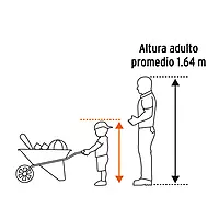 Carretilla para niños, concha metálica 54 x 40 cm, Truper - CAR-KID / 102996 Carretilla para niños, concha metálica 54 x 40 cm, Truper - CAR-KID / 102996