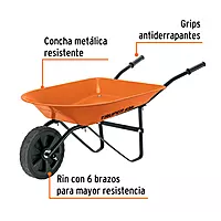 Carretilla para niños, concha metálica 54 x 40 cm, Truper - CAR-KID / 102996 Carretilla para niños, concha metálica 54 x 40 cm, Truper - CAR-KID / 102996