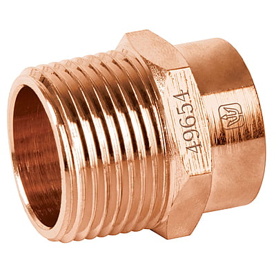 Conector de cobre, rosca exterior 3/4' - CC-612 / 49654
