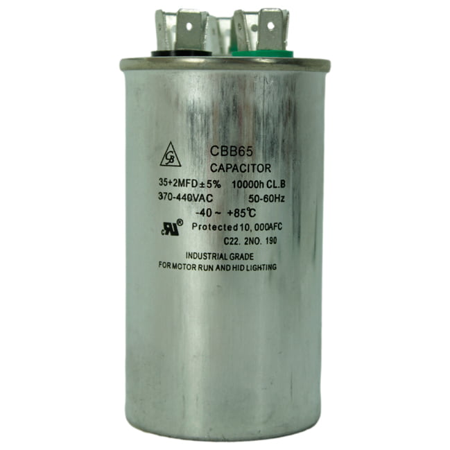 Capacitor Dual 35+2 MFD 440 VAC - CD-R35D+2