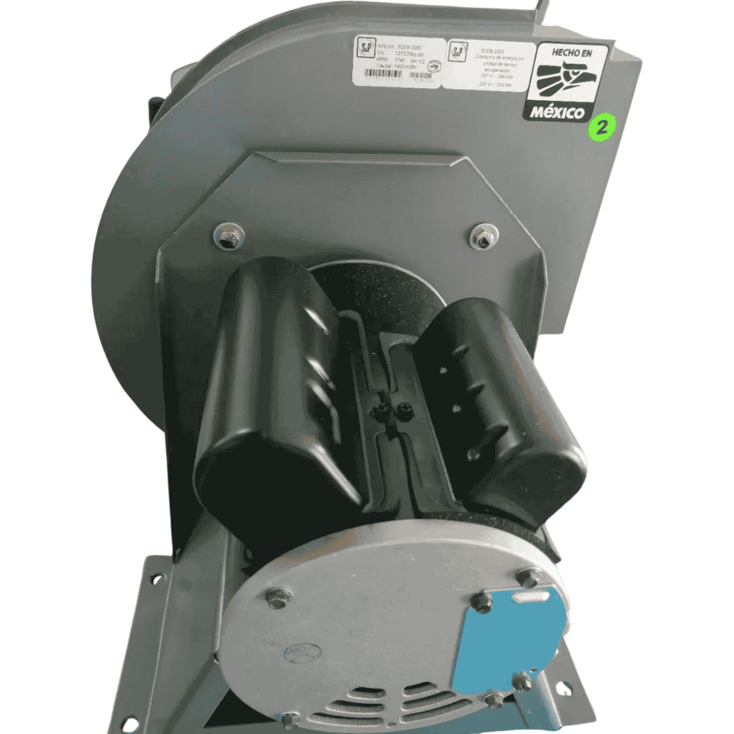 Extractor Centrifugo, 127V, rpm1470, 1/2Hp, 147mm - CEB-2000