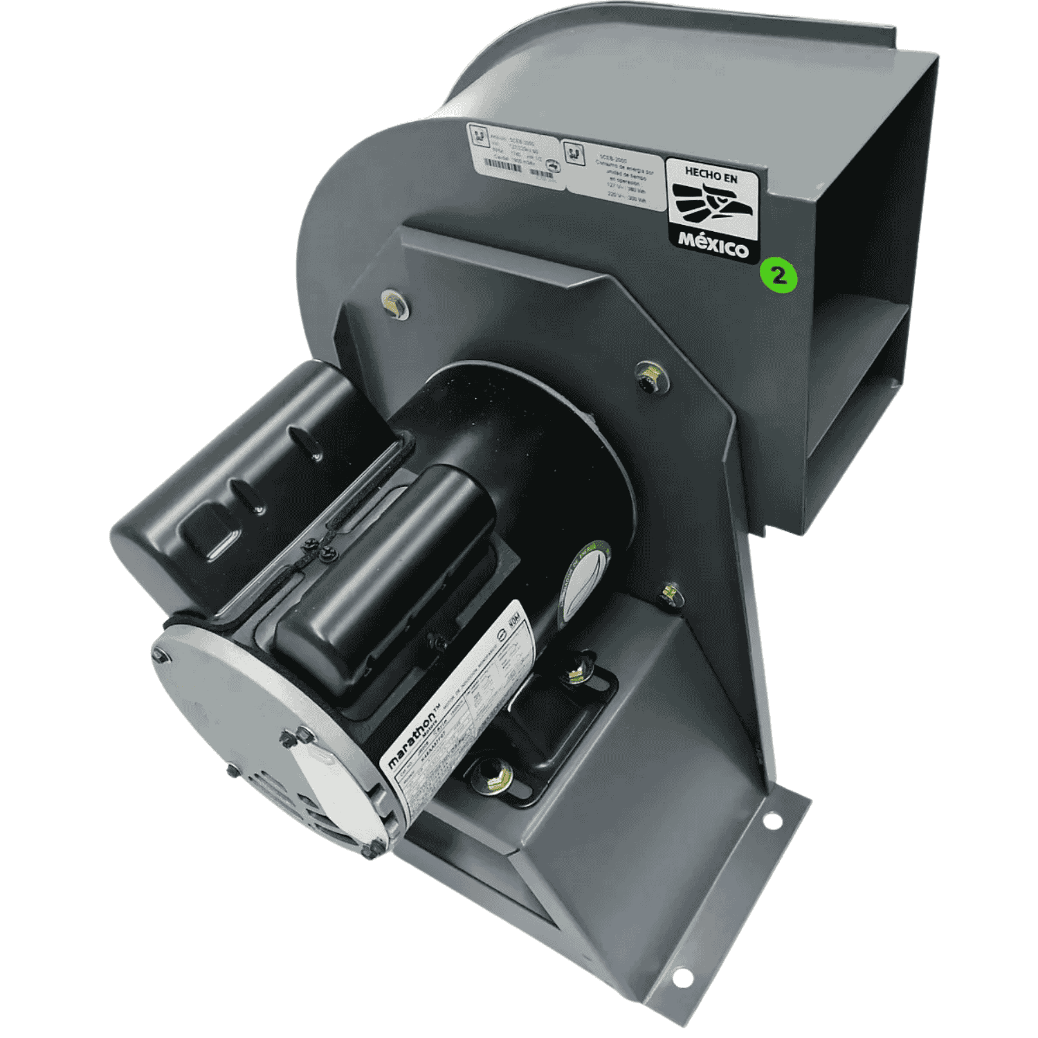 Extractor Centrífugo 1/2 HP 127V CEB-2000