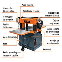 Cepillo de piso 20", 3 HP (2250 W), Truper - 16293 Cepillo de piso 20", 3 HP (2250 W), Truper - 16293