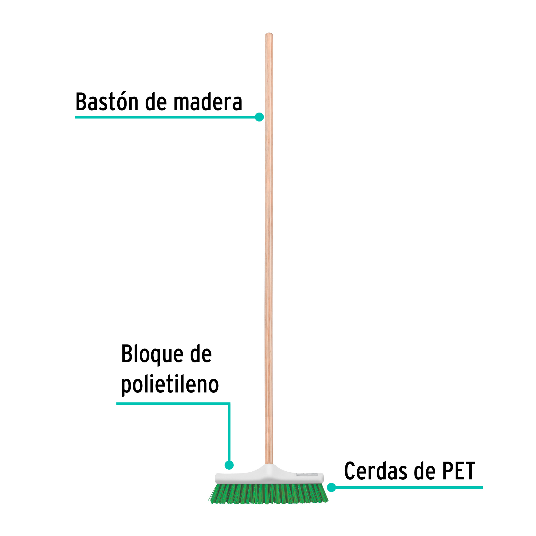 Cepillo de plástico, uso rudo, 30 cm - CEPI-30 / 57034 Cepillo de plástico, uso rudo, 30 cm - CEPI-30 / 57034