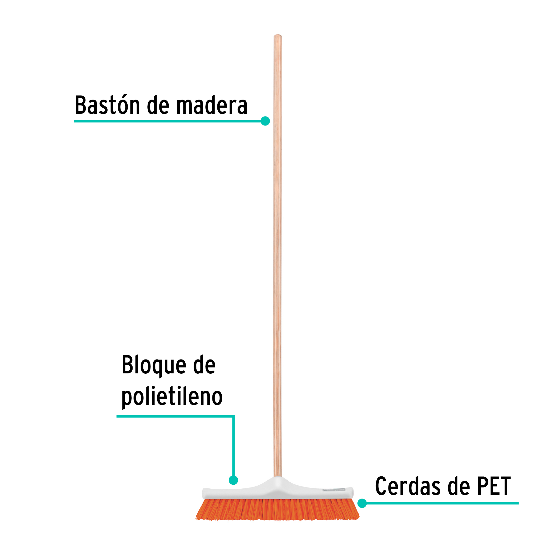 Cepillo industrial, cerda rígida, 41 cm - CEPI-40 / 57035 Cepillo industrial, cerda rígida, 41 cm - CEPI-40 / 57035