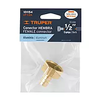Conector 1/2" hembra de aluminio, Truper - CF-1/2A / 101154 Conector 1/2" hembra de aluminio, Truper - CF-1/2A / 101154