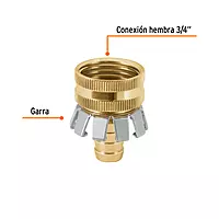 Conector 1/2" hembra tipo garra de aluminio, Truper - CF-1/2AG / 101732 Conector 1/2" hembra tipo garra de aluminio, Truper - CF-1/2AG / 101732