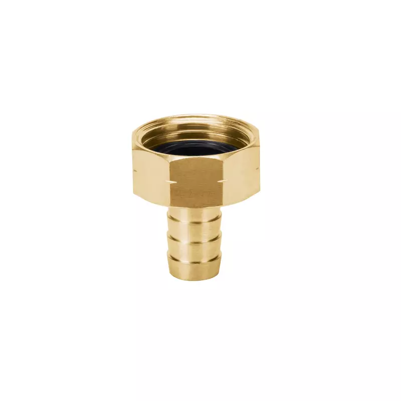Conector sencillo 1/2', hembra, de latón maquinado - CF-1/2B / 12700 Conector sencillo 1/2', hembra, de latón maquinado - CF-1/2B / 12700