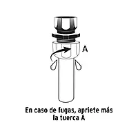 Conector 1/2' hembra de ABS con tuerca de ajuste manual 102989 Conector 1/2' hembra de ABS con tuerca de ajuste manual 102989