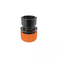 Conector 1/2' hembra de ABS con tuerca de ajuste manual 102989 Conector 1/2' hembra de ABS con tuerca de ajuste manual 102989