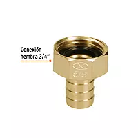 Conexión de laton hembra de 5/8' para manguera, blister - CF-5/8B / 12288 Conexión de laton hembra de 5/8' para manguera, blister - CF-5/8B / 12288