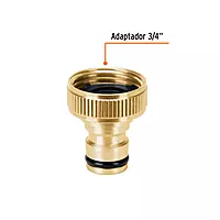 Conector 3/4' rápido hembra de latón, sistema click, Truper 101596 Conector 3/4' rápido hembra de latón, sistema click, Truper 101596