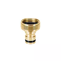 Conector 3/4' rápido hembra de latón, sistema click, Truper 101596 Conector 3/4' rápido hembra de latón, sistema click, Truper 101596