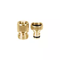Conector 3/4' rápido de latón grifo-manguera sistema click 101598 Conector 3/4' rápido de latón grifo-manguera sistema click 101598