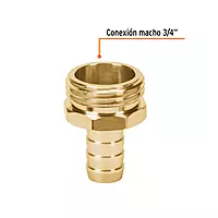 Conector 1/2" macho de aluminio, Truper - CM-1/2A / 101157 Conector 1/2" macho de aluminio, Truper - CM-1/2A / 101157