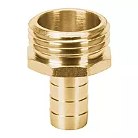 Conector sencillo 1/2', macho, de latón maquinado - CM-1/2B / 12702 Conector sencillo 1/2', macho, de latón maquinado - CM-1/2B / 12702