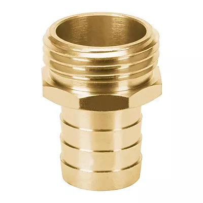 Conexión de laton macho de 3/4' para manguera, blister - CM-3/4B / 12287