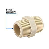 Niple corrido, 3/4' - CM-472 / 48584 Niple corrido, 3/4' - CM-472 / 48584