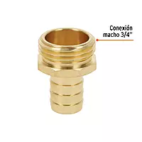Conexión de laton macho de 5/8' para manguera, blister - CM-5/8B / 12289 Conexión de laton macho de 5/8' para manguera, blister - CM-5/8B / 12289