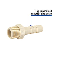 Adaptador inserción rosca exterior, 1/2' x 3/8' - CM-611 / 48573CM-611 Adaptador inserción rosca exterior, 1/2' x 3/8' - CM-611 / 48573CM-611