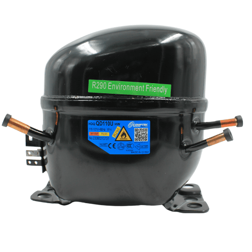 Compresor COMPTEK QD75U, para gas r290a, comercial (MHBP) 1/3 HP, 120V, 60Hz Compresor COMPTEK QD75U, para gas r290a, comercial (MHBP) 1/3 HP, 120V, 60Hz