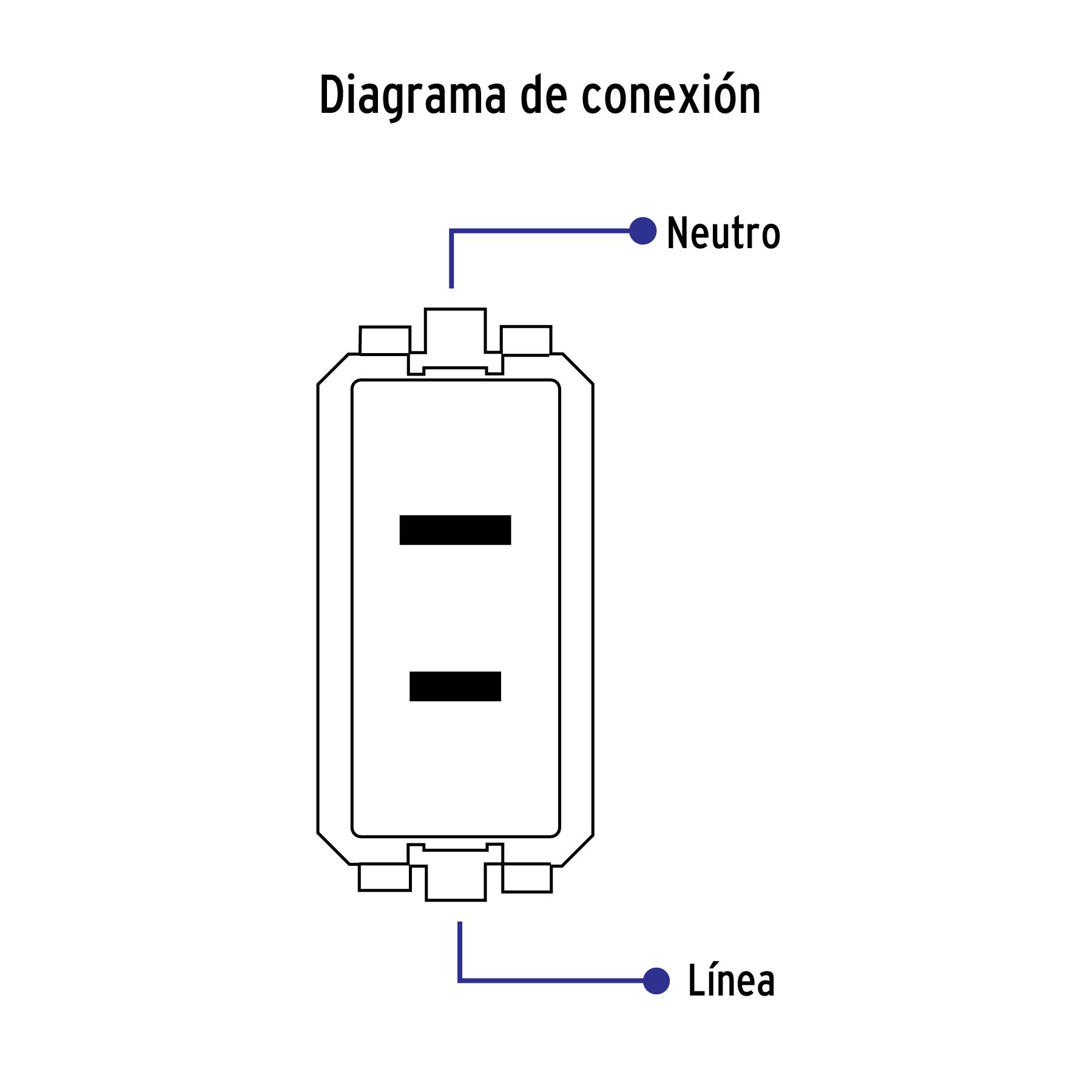 Contacto sencillo, sin tierra, línea Oslo, color blanco - CO-OB / 48318 Contacto sencillo, sin tierra, línea Oslo, color blanco - CO-OB / 48318