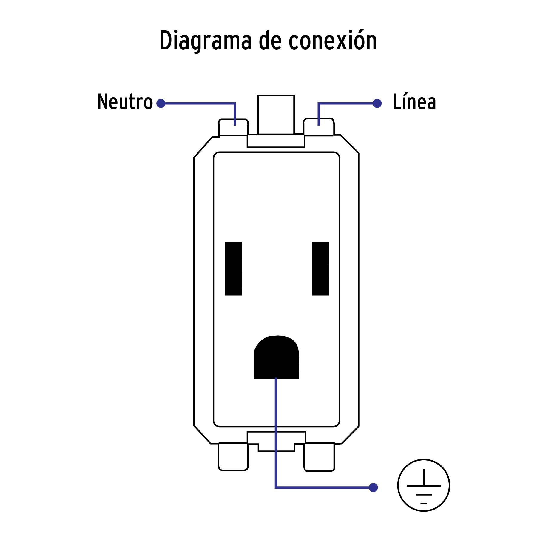 Contacto sencillo, 2 polos + tierra, línea Oslo, blanco - COA-OB / 48317 Contacto sencillo, 2 polos + tierra, línea Oslo, blanco - COA-OB / 48317