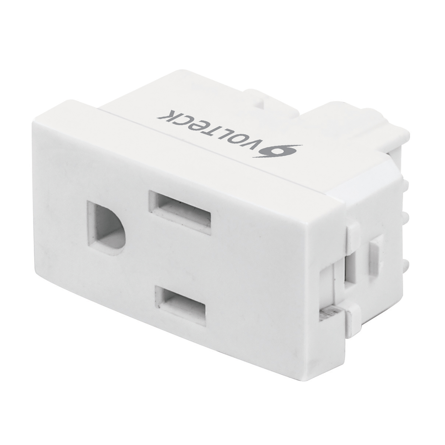 Contacto sencillo, 2 polos + tierra, línea Oslo, blanco - COA-OB / 48317 Contacto sencillo, 2 polos + tierra, línea Oslo, blanco - COA-OB / 48317