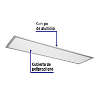 Panel delgado colgante de LED 45 W 30 x 120 cm luz de día - 48550 - COL-401L - Caja con 1 Pieza – Master 4 Panel delgado colgante de LED 45 W 30 x 120 cm luz de día - 48550 - COL-401L - Caja con 1 Pieza – Master 4