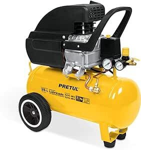 Compresor de aire lubricado de 25 lts, Pretul - COMP-25L-P / 21686 Compresor de aire lubricado de 25 lts, Pretul - COMP-25L-P / 21686