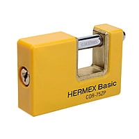 Candado antipalanca, 75mm, cuerpo metálico, Hermex Basic - COR-75ZP / 23524
