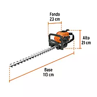Cortasetos con motor a gasolina 26 cc, uso profesional - COS-26X / 12251
