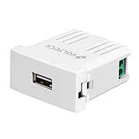 Cargador USB a la pared, 2.1A, línea Oslo, color blanco - CUSB-OB / 46086