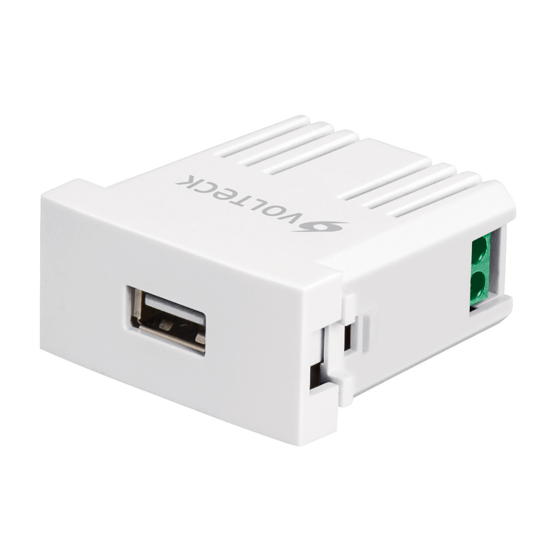 Cargador USB a la pared, 2.1A, línea Oslo, color blanco - CUSB-OB / 46086