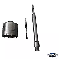 Kit Sacabocados 3 Pulgadas Punta Diamante y Adaptador SDS Cluxer - CX-SBCPO8150 Kit Sacabocados 3 Pulgadas Punta Diamante y Adaptador SDS Cluxer - CX-SBCPO8150