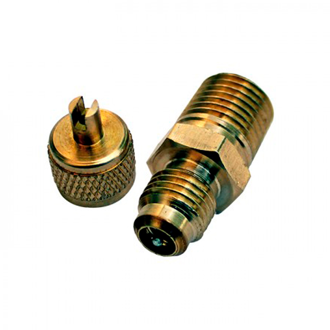 Conector NPT 1/4 Flare 1/4NPT Sin Tapon Ni Valvula  - CXCNPT14STV