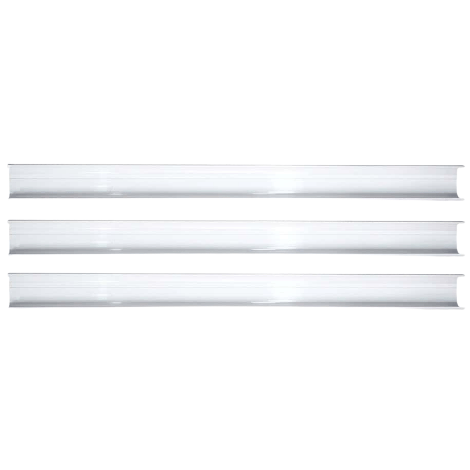 Kit de Canaletas PVC 3” Color Blanco Instalación de Aire Acondicionado 1mt, INCLUYE 3 Tramos de 1m, Entrada Pared, 2 Codos (1 Ajustable, 1 de 90°), 3 Coples, Ducto Flexible 24”, Salida Final - CXKC1M