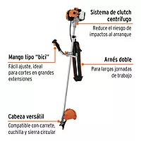 Desmalezadora a gasolina 43 cc mango 'bici', 18' corte - DES-430 / 11031 Desmalezadora a gasolina 43 cc mango 'bici', 18' corte - DES-430 / 11031
