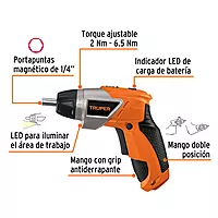 Destornillador profesional inalámbrico, dos posiciones, 3.6V, 101843 - DESI-36X