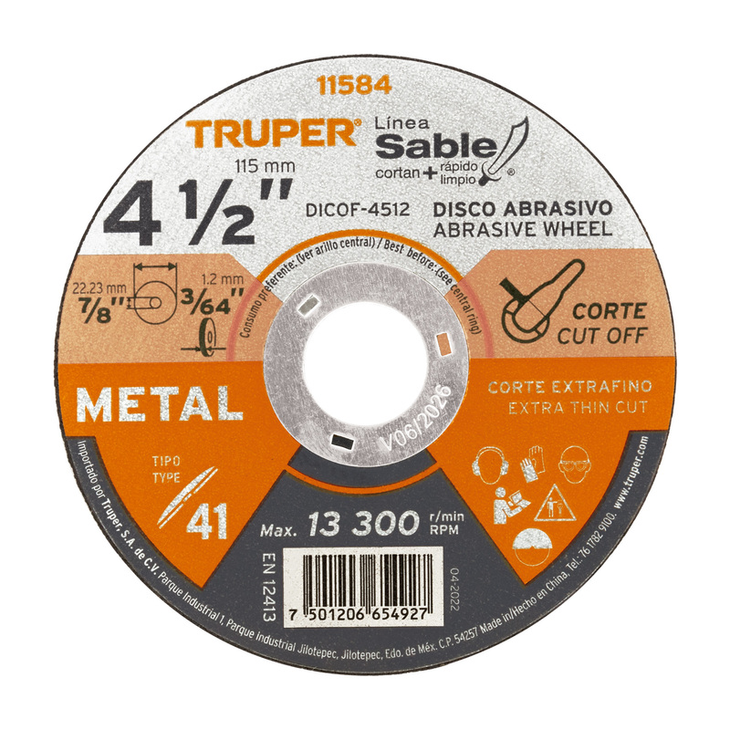 disco-tipo-41-corte-fino-de-metal-línea-sable-4-1-2-1-2mm-dicof-4512-11584 disco-tipo-41-corte-fino-de-metal-línea-sable-4-1-2-1-2mm-dicof-4512-11584
