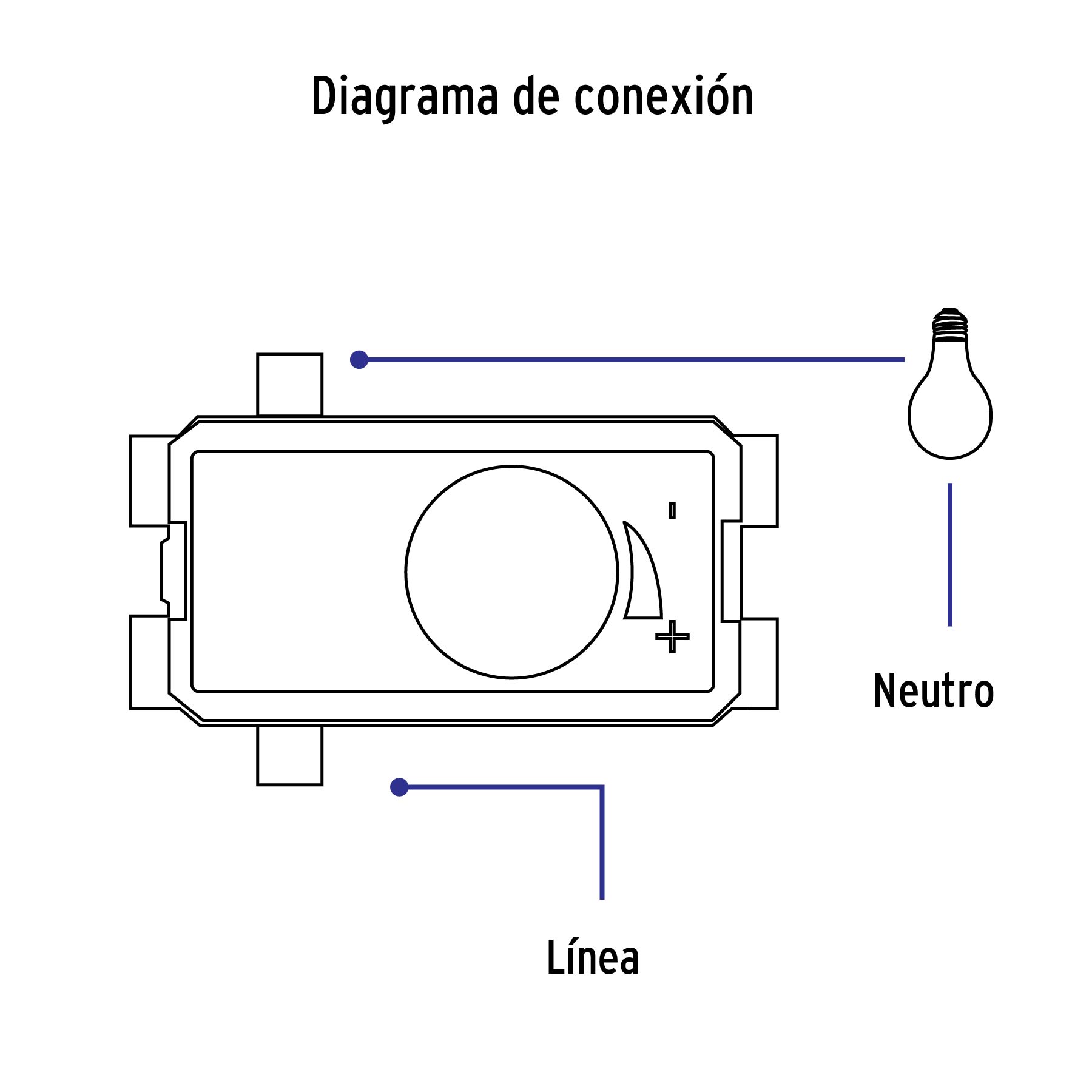 Dimmer giratorio, línea Oslo, color blanco - DIM-OB / 48330 Dimmer giratorio, línea Oslo, color blanco - DIM-OB / 48330