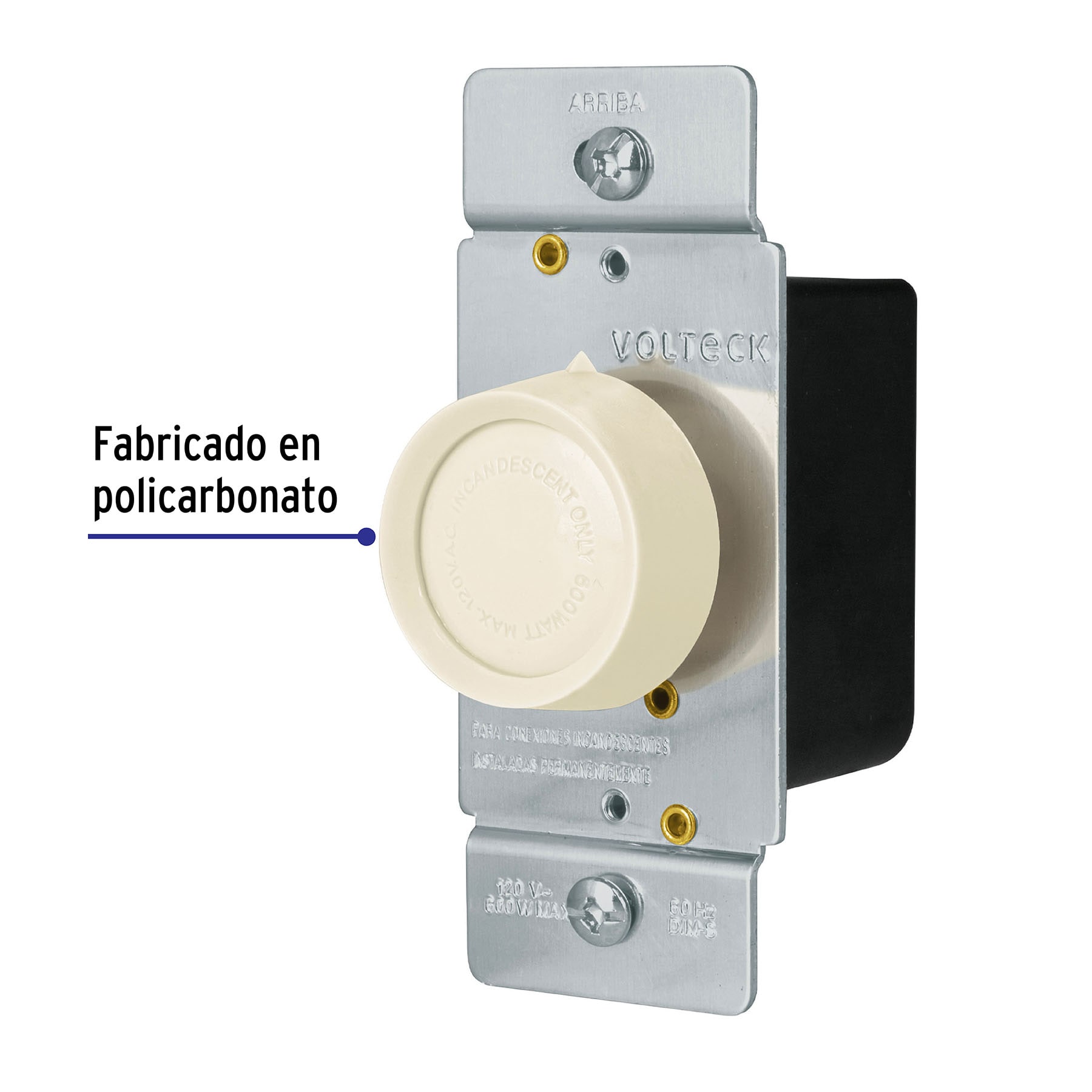 Atenuador de luz giratorio, Standard, marfil - DIM-S / 46302 Atenuador de luz giratorio, Standard, marfil - DIM-S / 46302