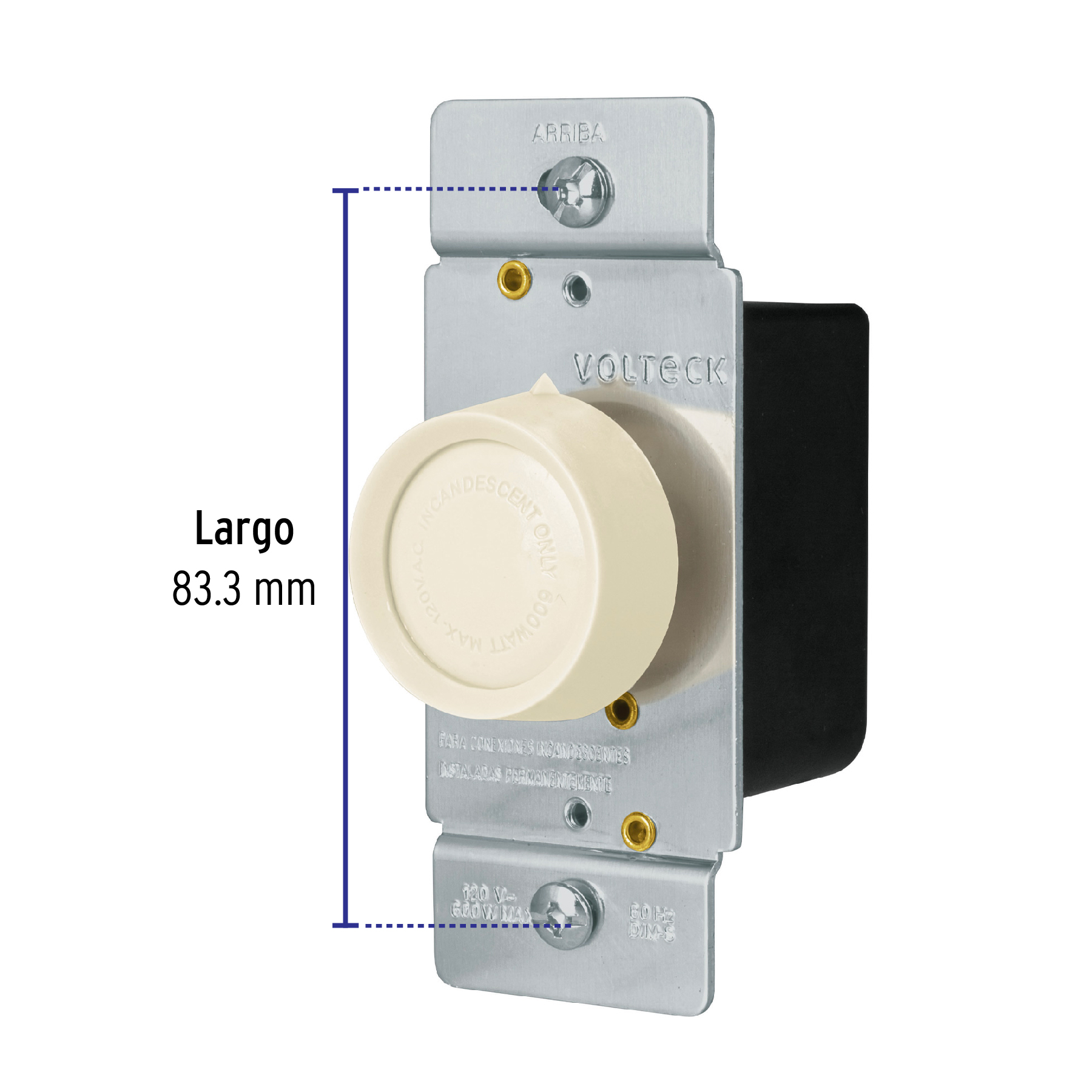 Atenuador de luz giratorio, Standard, marfil - DIM-S / 46302 Atenuador de luz giratorio, Standard, marfil - DIM-S / 46302